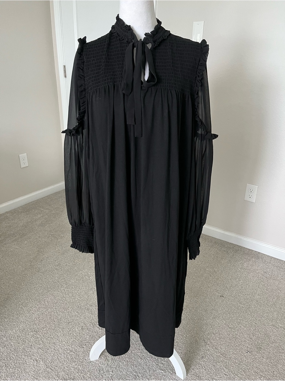 NWOT Dorothee Schumacher Women’s Black Long Sleeve Dress Size 5 (US Size 10/Lrg)